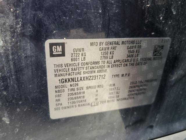 2017 GMC ACADIA SLE - 1GKKNLLAXHZ231712