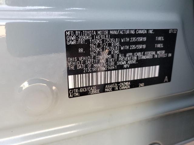 2022 TOYOTA RAV4 XLE P - 2T3C1RFV1NW214841