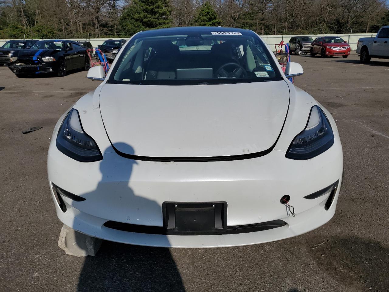 Lot #2969090369 2020 TESLA MODEL 3