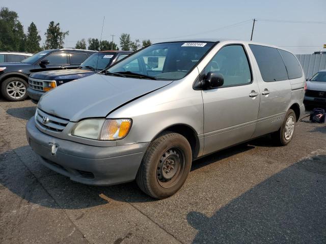 TOYOTA SIENNA CE 2001 silver  gas 4T3ZF19C11U412899 photo #1