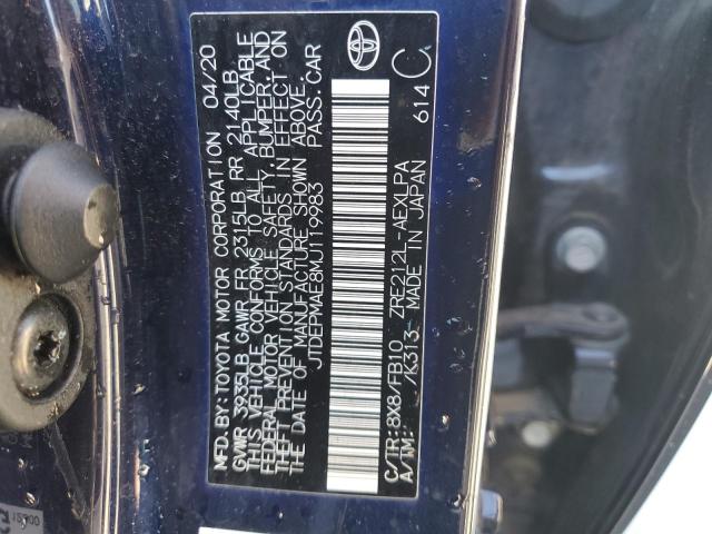 2021 TOYOTA COROLLA LE - JTDEPMAE8MJ119983