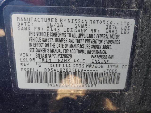 2018 NISSAN SENTRA S - 3N1AB7AP7JY329629