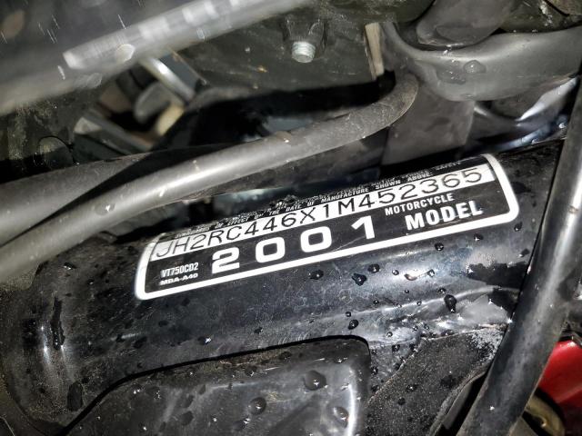 2001 HONDA VT750 CD2 JH2RC446X1M452365