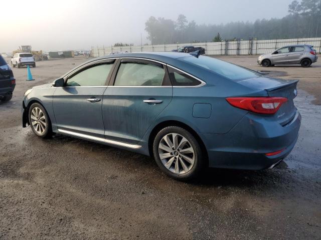 HYUNDAI SONATA SPO 2016 blue  gas 5NPE34AF8GH410646 photo #3