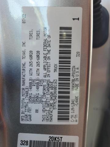 2022 TOYOTA TUNDRA CRE - 5TFMC5AB3NX001163