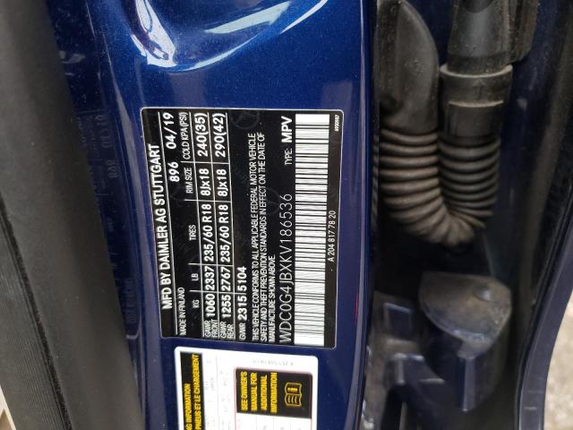 2019 MERCEDES-BENZ GLC 300 - WDC0G4JBXKV186536