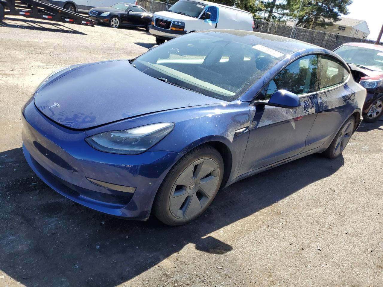 Lot #2907608665 2021 TESLA MODEL 3