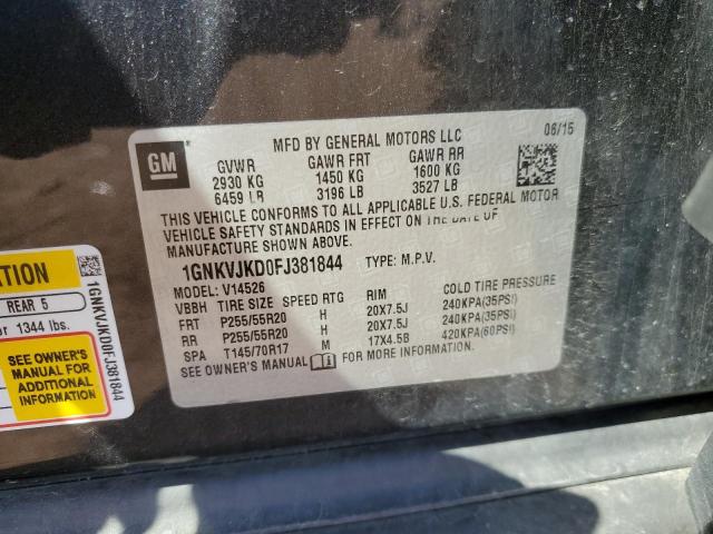 2015 CHEVROLET TRAVERSE L - 1GNKVJKD0FJ381844