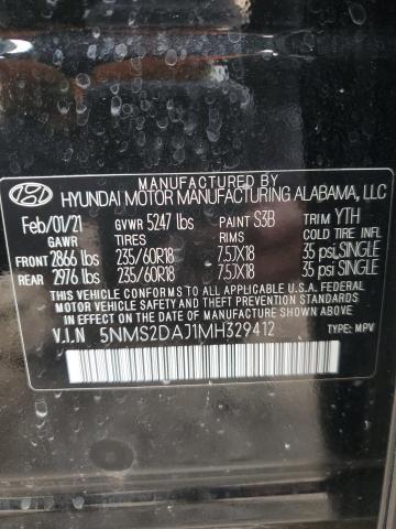2021 HYUNDAI SANTA FE S - 5NMS2DAJ1MH329412