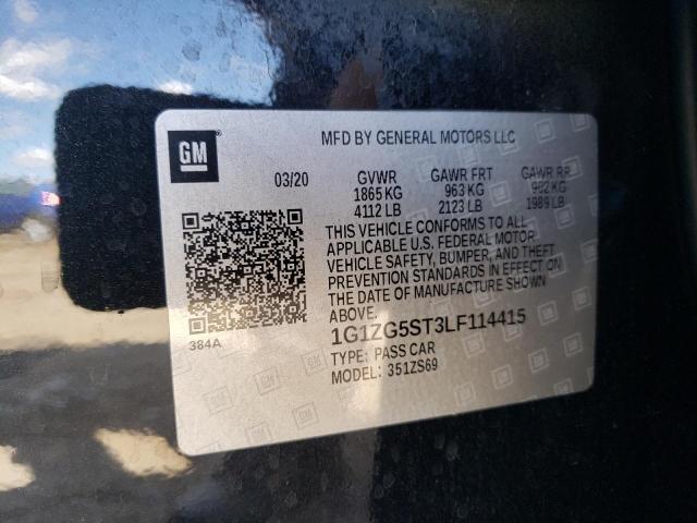 2020 CHEVROLET MALIBU RS - 1G1ZG5ST3LF114415
