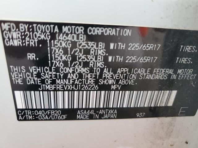 VIN JTMBFREVXHJ126226 2017 Toyota RAV4, LE no.12