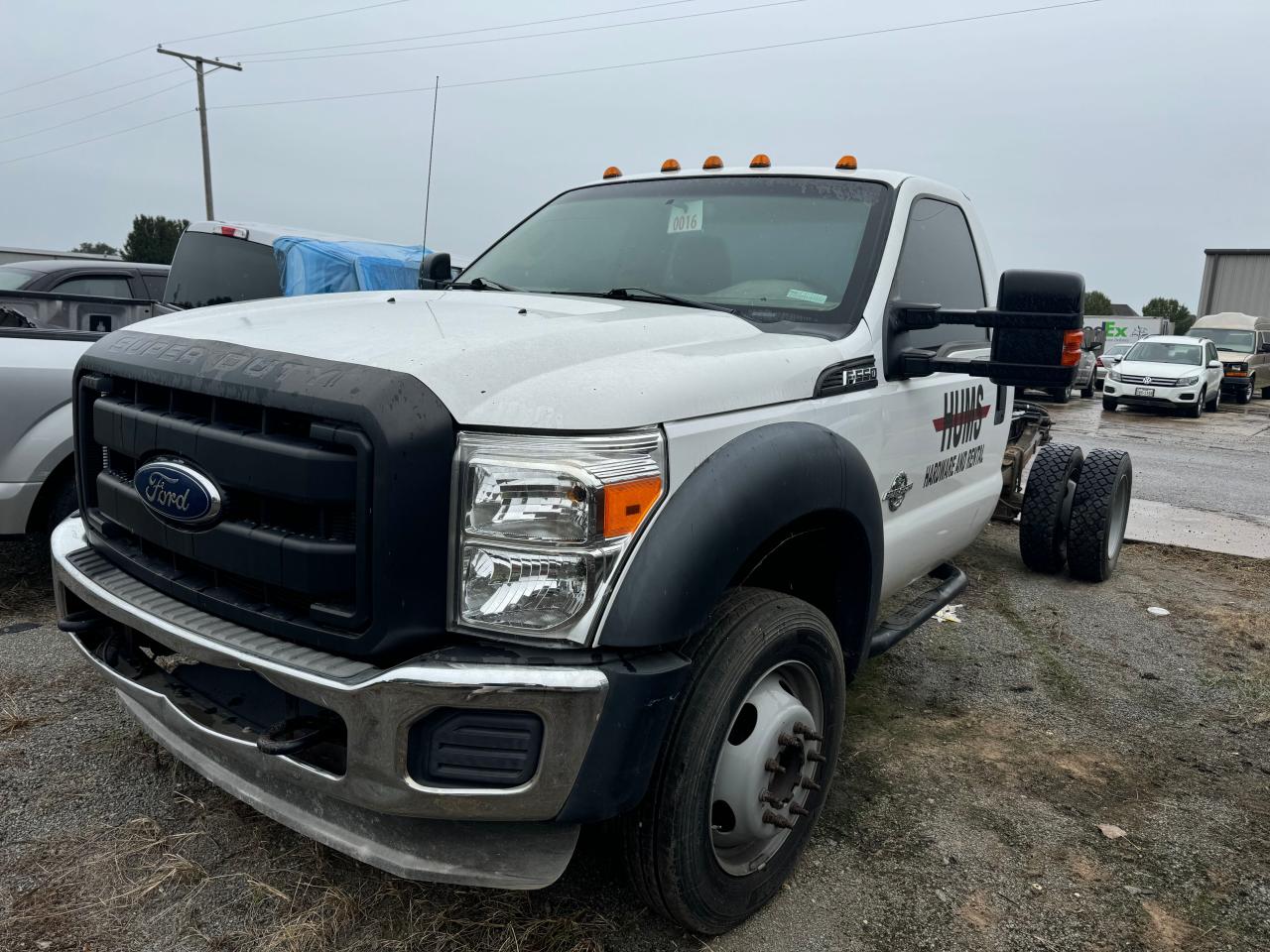 FORD F550 SUPER 2014 white chassis diesel 1FDUF5HT8EEB68583 photo #3