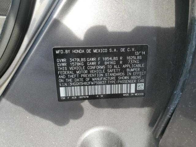 VIN 3HGGK5H82FM759837 2015 Honda Fit, EX no.12