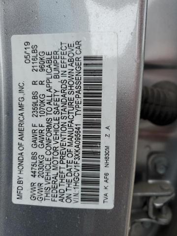 2019 HONDA ACCORD SPO - 1HGCV1F3XKA095641
