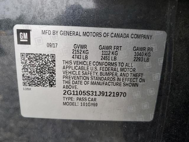 2018 CHEVROLET IMPALA LT - 2G1105S31J9121970