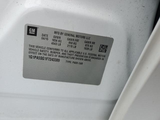 2015 CHEVROLET CRUZE LS - 1G1PA5SG1F7243389