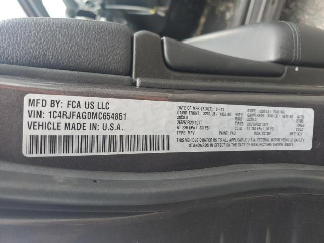 VIN 1C4RJFAG0MC654861 2021 Jeep Grand Cherokee, Laredo no.14