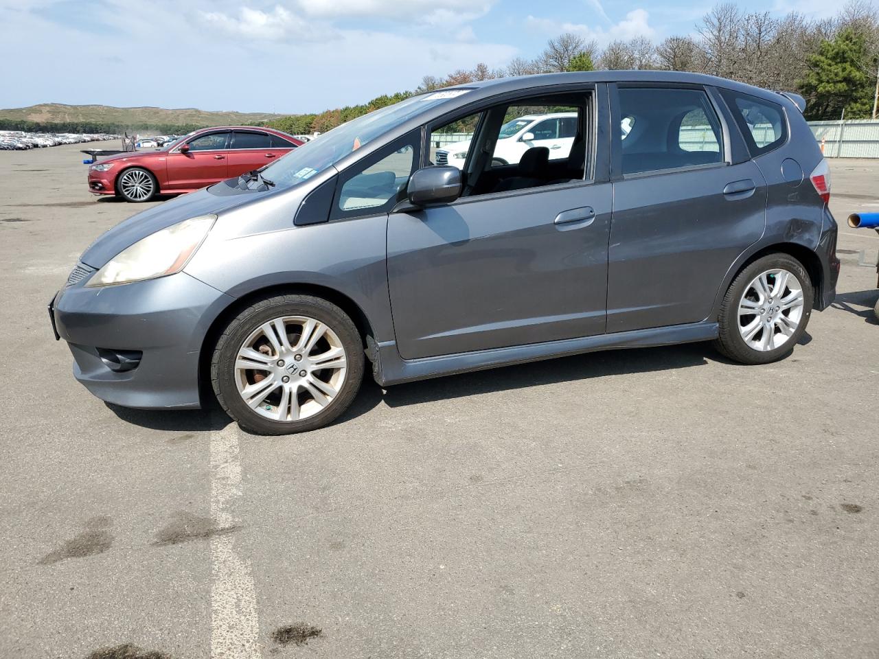 HONDA FIT SPORT 2011 black  gas JHMGE8H62BC012206 photo #1