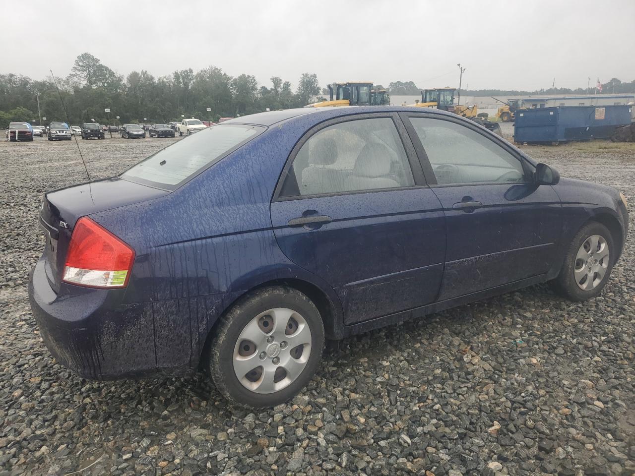 KIA SPECTRA EX 2008 blue  gas KNAFE122385539823 photo #4