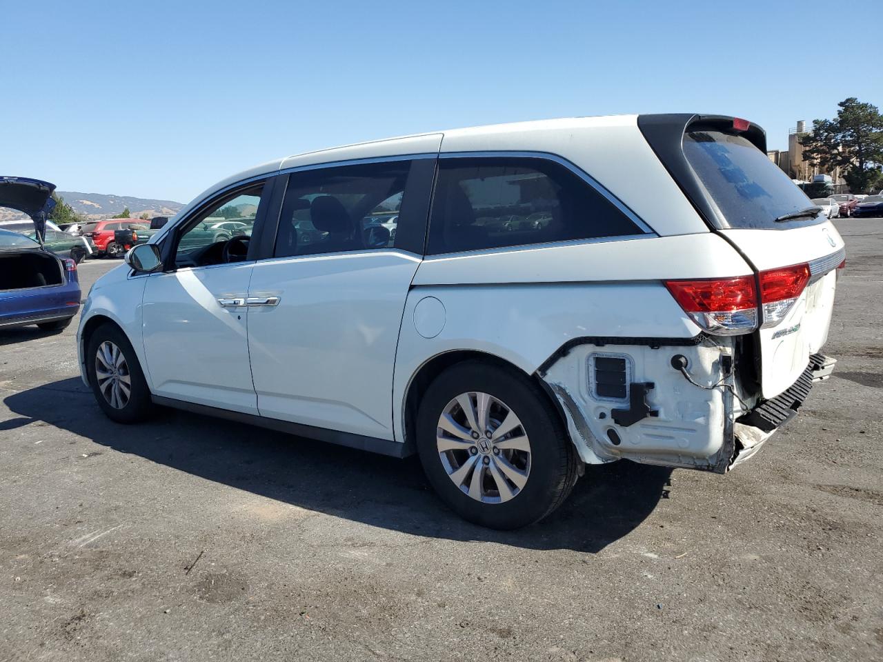 HONDA ODYSSEY EX 2014 white  gas 5FNRL5H6XEB026246 photo #3