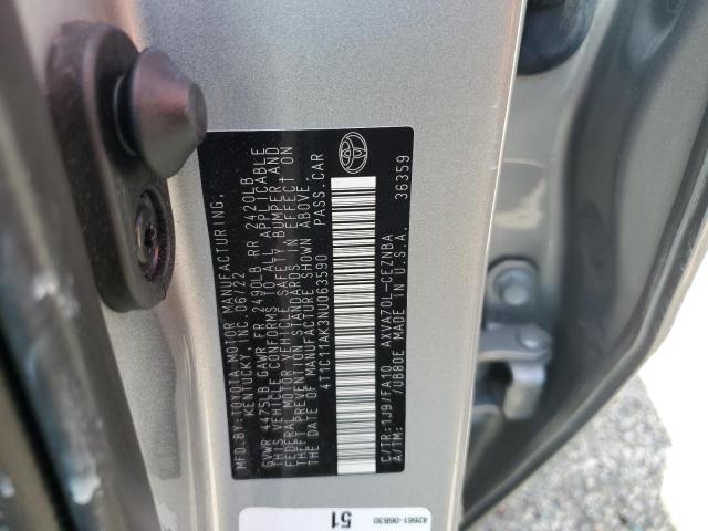 VIN 4T1C11AK3NU063590 2022 Toyota Camry, LE no.13