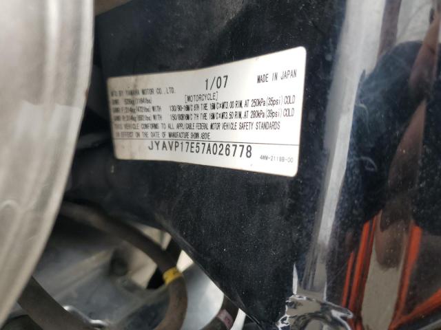 2007 YAMAHA XV1700 A JYAVP17E57A026778
