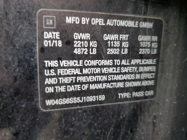 2018 BUICK REGAL GS - W04GS6SS5J1093159
