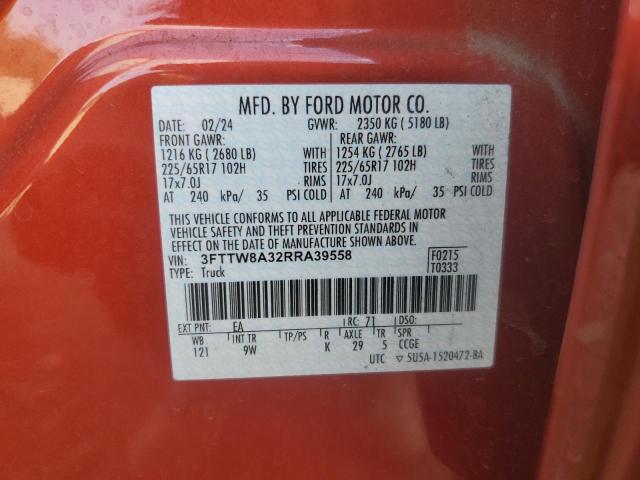 2024 FORD MAVERICK X - 3FTTW8A32RRA39558