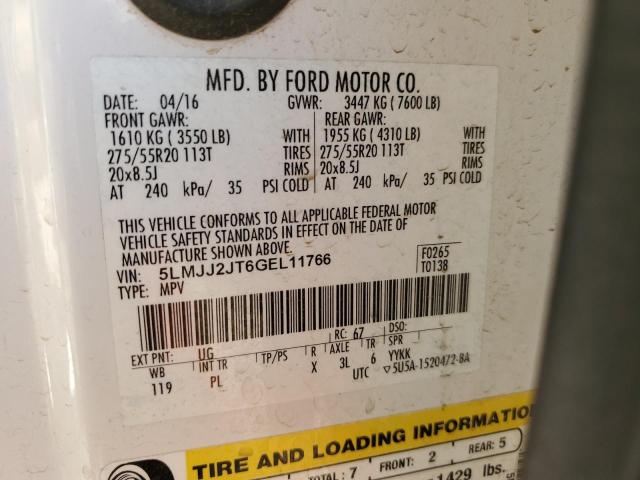 2016 LINCOLN NAVIGATOR - 5LMJJ2JT6GEL11766