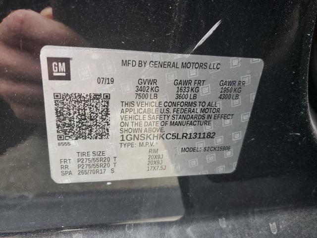 2020 CHEVROLET SUBURBAN K - 1GNSKHKC5LR131182