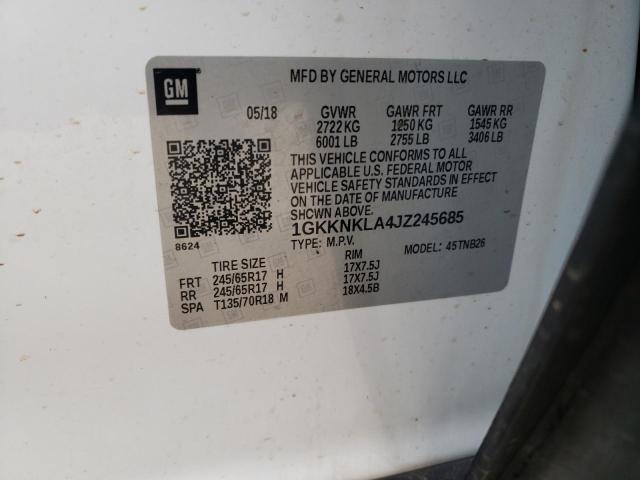 2018 GMC ACADIA SLE - 1GKKNKLA4JZ245685