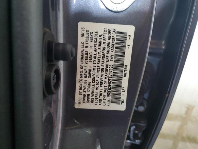 2015 HONDA CIVIC LX 19XFB2F52FE707295  70597934