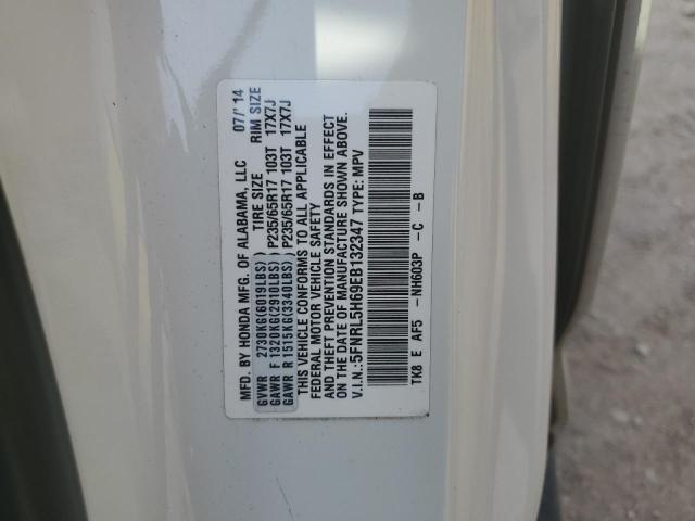 VIN 5FNRL5H69EB132347 2014 Honda Odyssey, Exl no.14