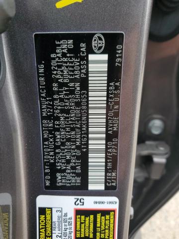 2022 TOYOTA CAMRY NIGH - 4T1G31AK6NU580653