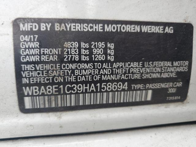 2017 BMW 330E - WBA8E1C39HA158694