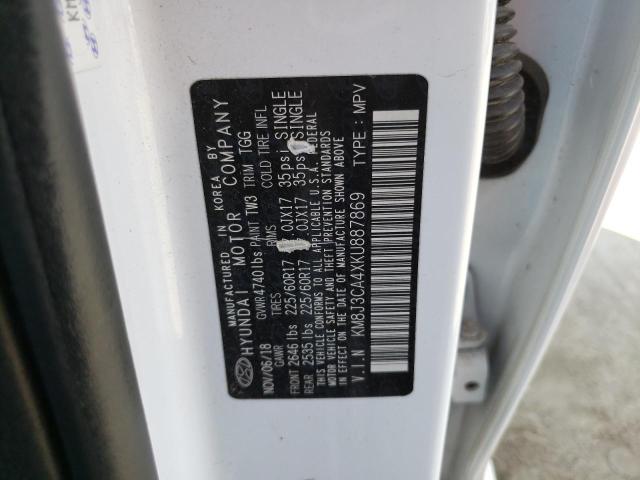 2019 HYUNDAI TUCSON LIM - KM8J3CA4XKU887869
