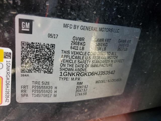 2017 CHEVROLET TRAVERSE L - 1GNKRGKD6HJ353542
