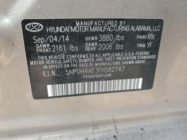 2015 HYUNDAI ELANTRA SE - 5NPDH4AE3FH582747