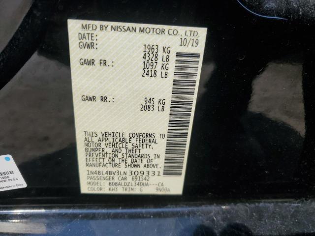 2020 NISSAN ALTIMA S - 1N4BL4BV3LN309331