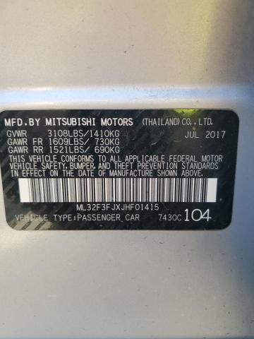 2018 MITSUBISHI MIRAGE G4 - ML32F3FJXJHF01415