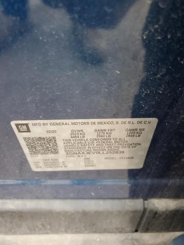 2020 CHEVROLET EQUINOX - 3GNAXJEV0LL252839