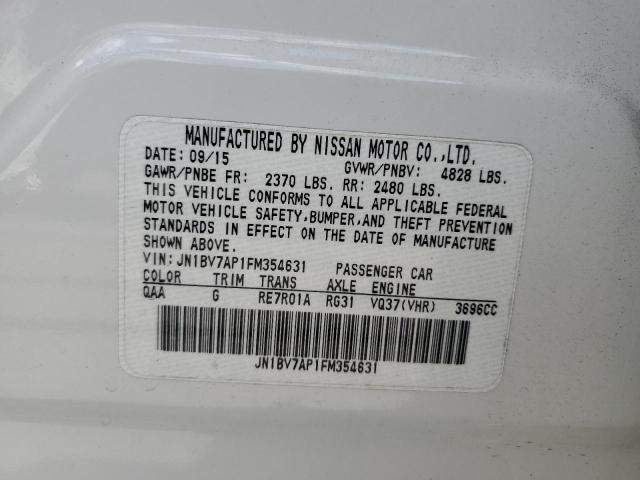 2015 INFINITI Q50 BASE - JN1BV7AP1FM354631