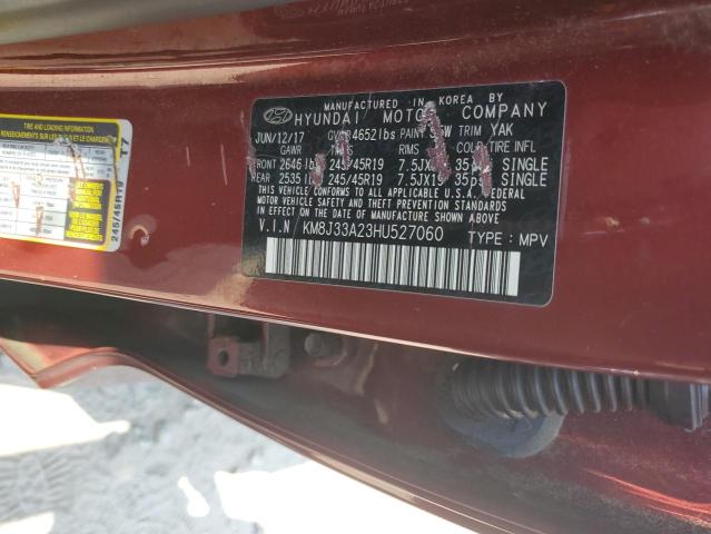 2017 HYUNDAI TUCSON LIM - KM8J33A23HU527060