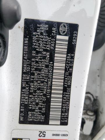 2018 TOYOTA CAMRY L - 4T1B11HK0JU542724