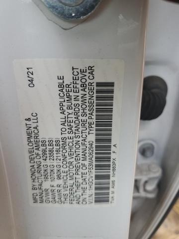2021 HONDA ACCORD EXL - 1HGCV1F53MA062940