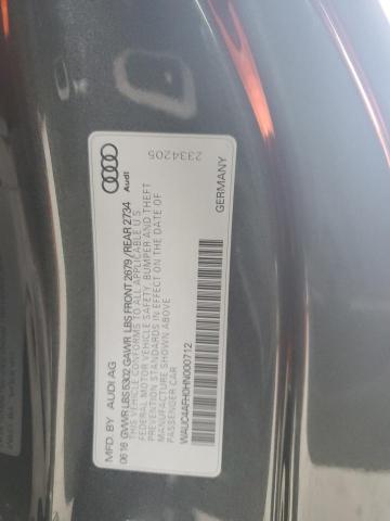 2017 AUDI S5 WAUC4AFH0HN000712