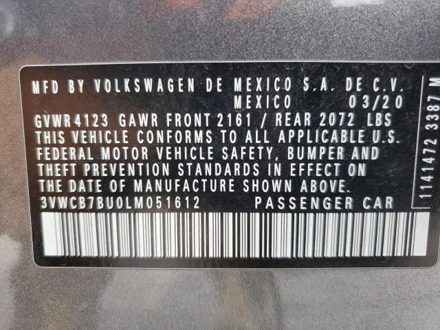 2020 VOLKSWAGEN JETTA S - 3VWCB7BU0LM051612