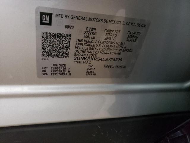 2020 CHEVROLET BLAZER RS - 3GNKBKRS4LS724328