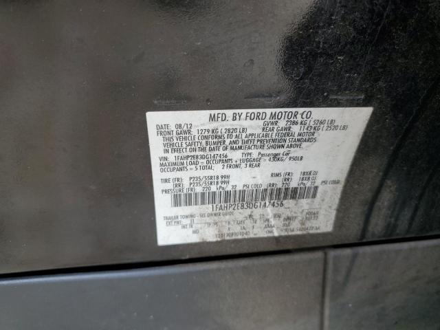 VIN 1FAHP2E83DG147456 2013 Ford Taurus, Sel no.12