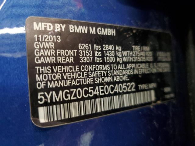 VIN 5YMGZ0C54E0C40522 2014 BMW X6, M no.12